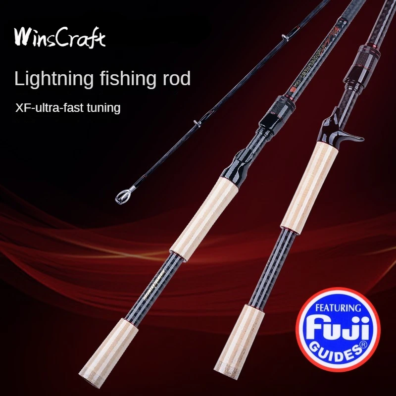 

Ультралегкий спиннинг WinsCraft FUJI, 2 секции, высокоуглеродистая Удочка ML/M/MH Power XF, для ловли окуня
