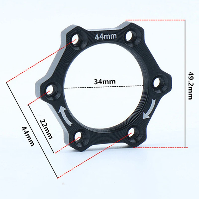 

1pc Bicycle Bike Rotary Screw Thread Hub Flange Adapter Brake Disc Rotor Base Rotary Hub Brake Disc Threaded Base Cycling Parts