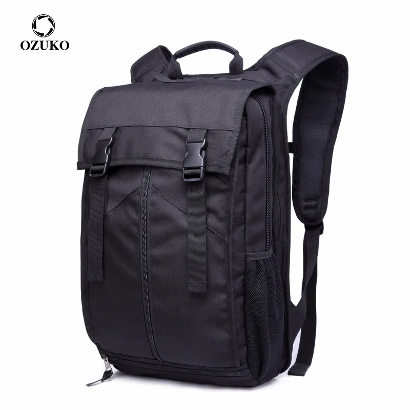 

OZUKO New Men Backpacks for Teenage Casual Student School Bags 15.6 Laptop Backpacks Waterproof Oxford Travel Bag Male Mochila