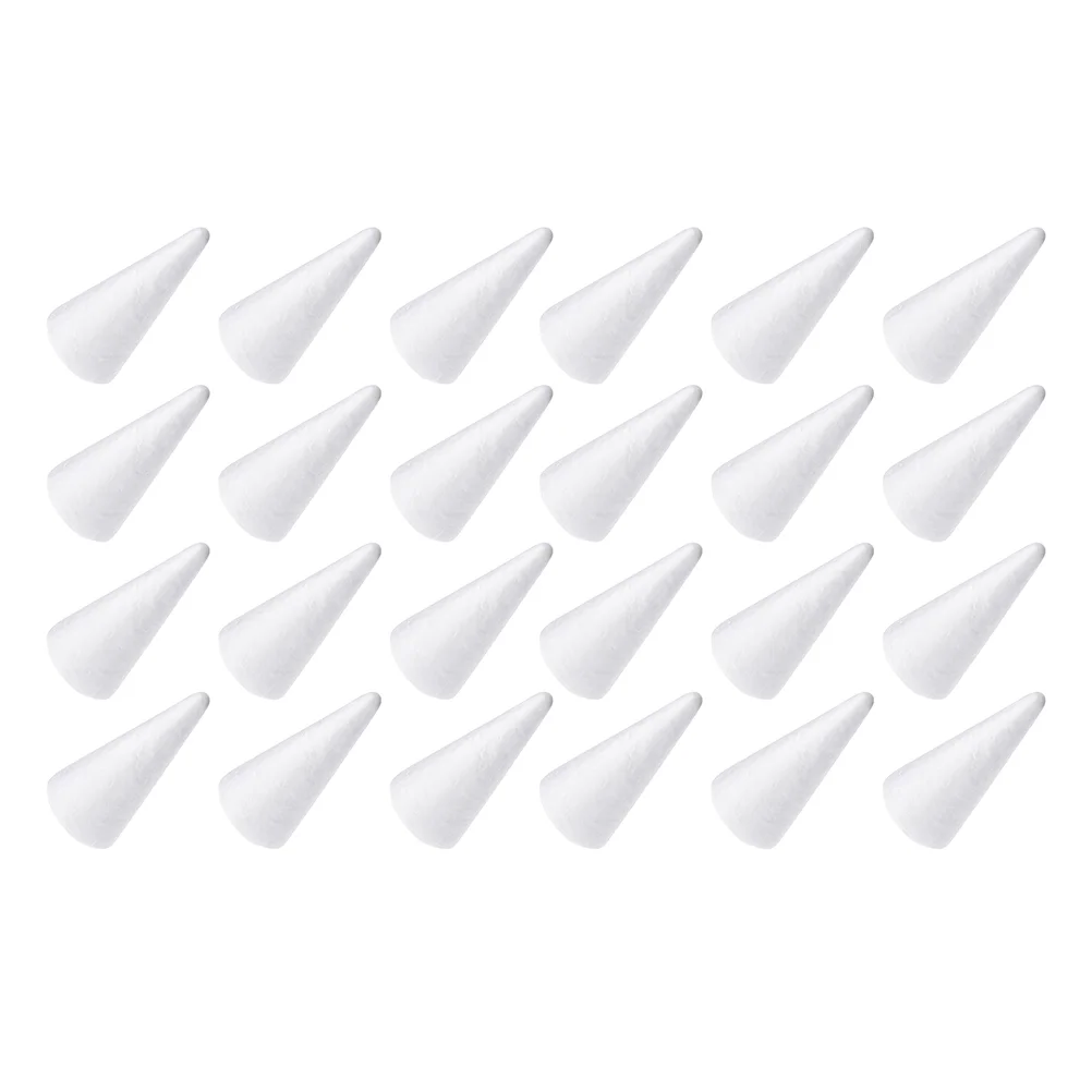

Cone Cones Styrofoam Tree Craftcrafts Christmas Diy White Polystyreneball Floral Shapedshape Children Ornaments Modeling Small