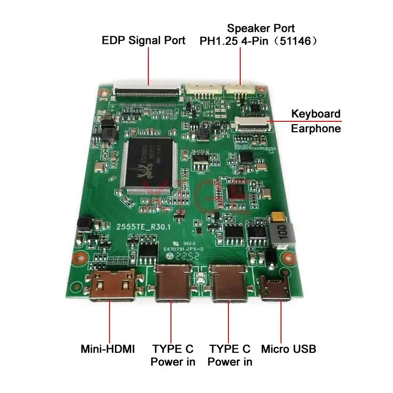 DIY набор для Φ 1920x1080 2TYPE-C 15 6 дюйма LP156WF1-TPB1 Mini-HDMI EDP 30-контактная плата драйвера