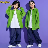 casual jazz dance suit performance practice costumes girls child modern hiphop ballroom clothes outfit street dance stage show
