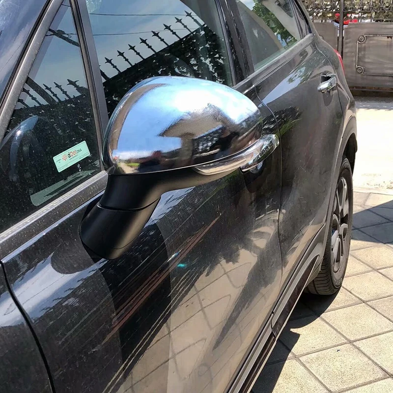 For FIAT 500X 2014 2015 2016 2017 2018 2019 ABS Chrome Side Wing Fender Rearview Door Mirror Cap Trim Car Styling 2pcs | Автомобили и