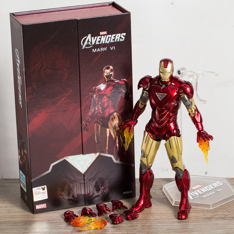 

ZD Toys Iron Man Mark VI MK6 Super Hero Comic Action Figure Model Toy