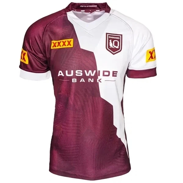 

2021 QUEENSLAND MAROONS STATE OF ORIGIN CAPTAINS RUN JERSEY TRAINING RUGBY JERSEY size S-M-L-XL-XXL-3XL-4XL-5XL