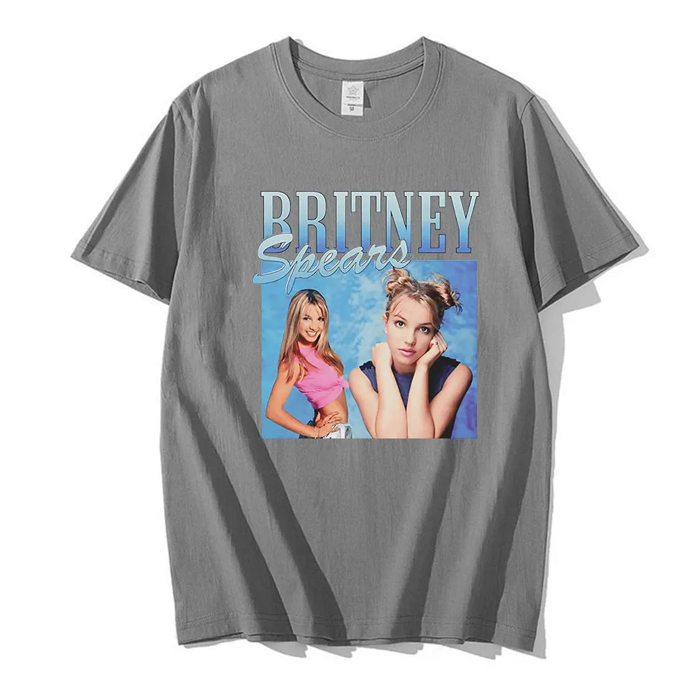 Футболка Britney Spears с красивым фото для мужчин черная хипстерская хлопковая