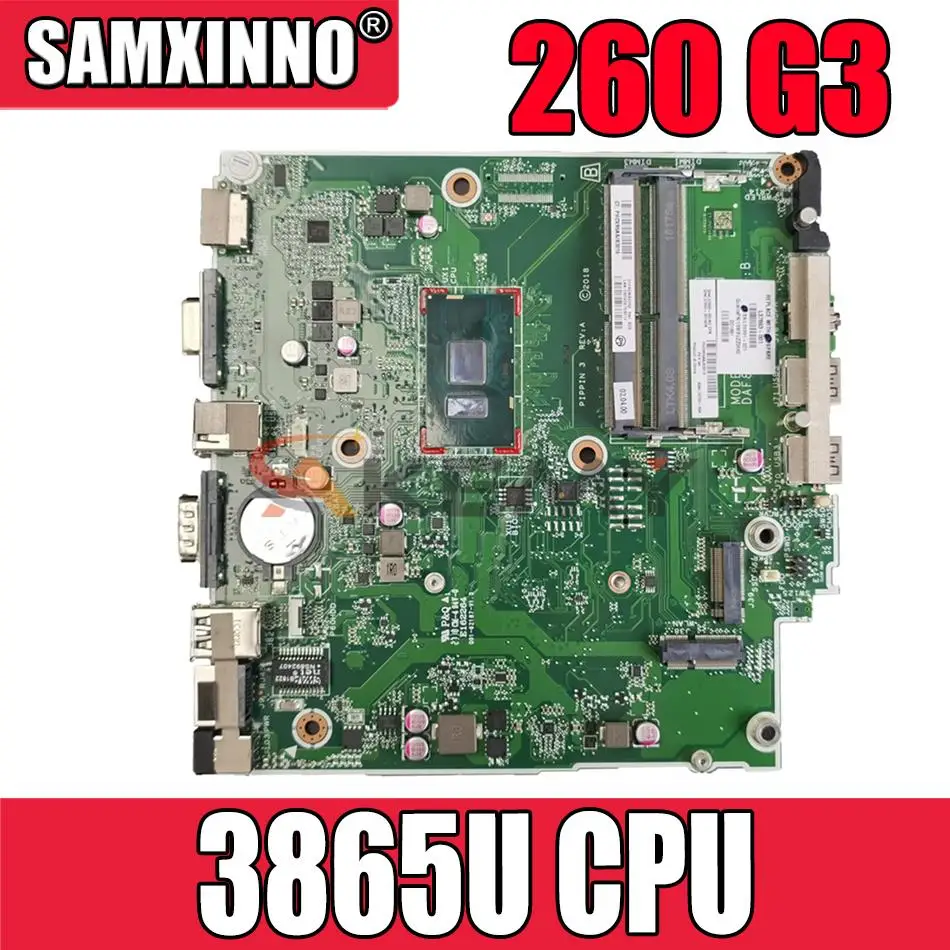 

For HP 260 G3 DM Desktop Motherboard DAF80AMB6B0 L37693-001 L37693-601 with Celeron 3865U CPU DDR4 100% Tested Fast Ship