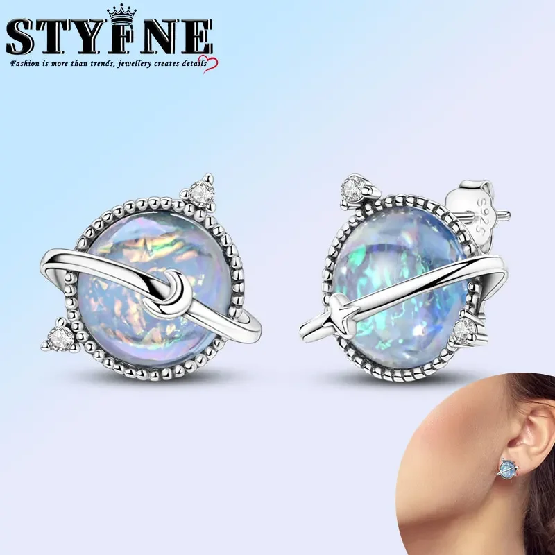 Женские элегантные ювелирные аксессуары из стерлингового серебра 925 пробы с