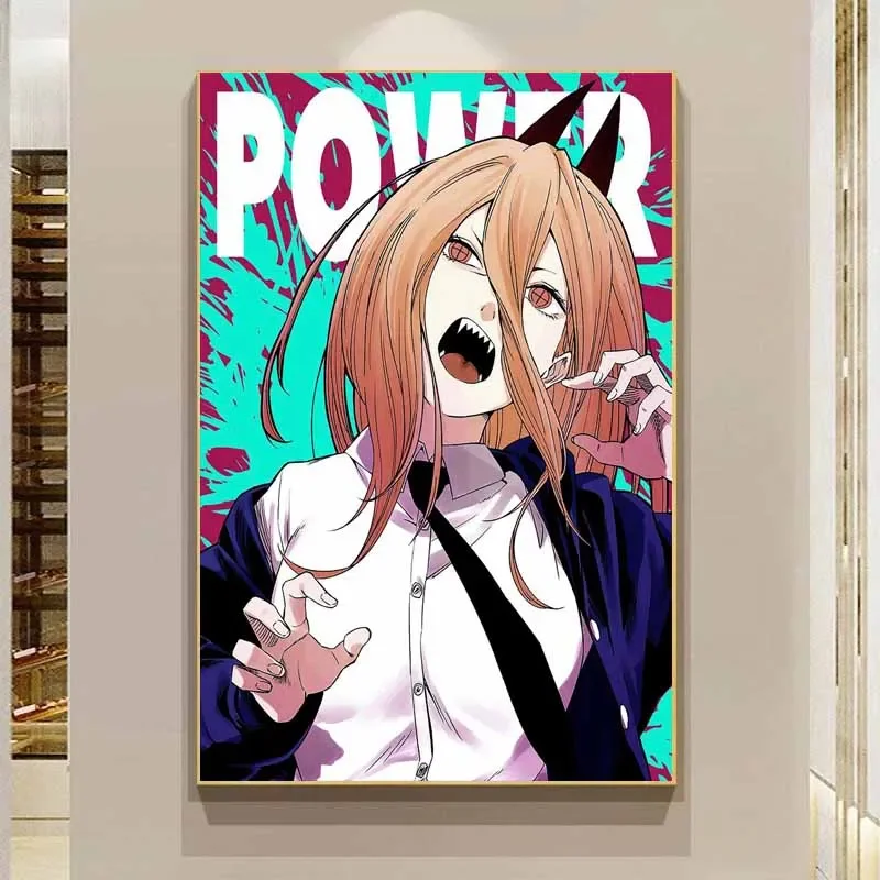 Японский классический аниме Makima Benzoidal Print мужской постер современный