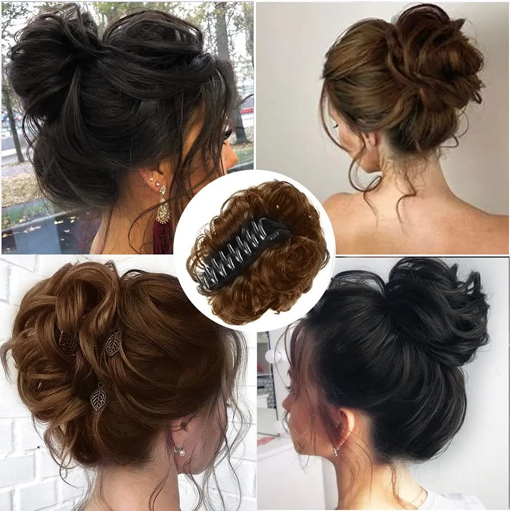 Синтетические Заколки Для Волос Sunslymei Shinyon Вьющиеся Грязный Хвост Наращивание