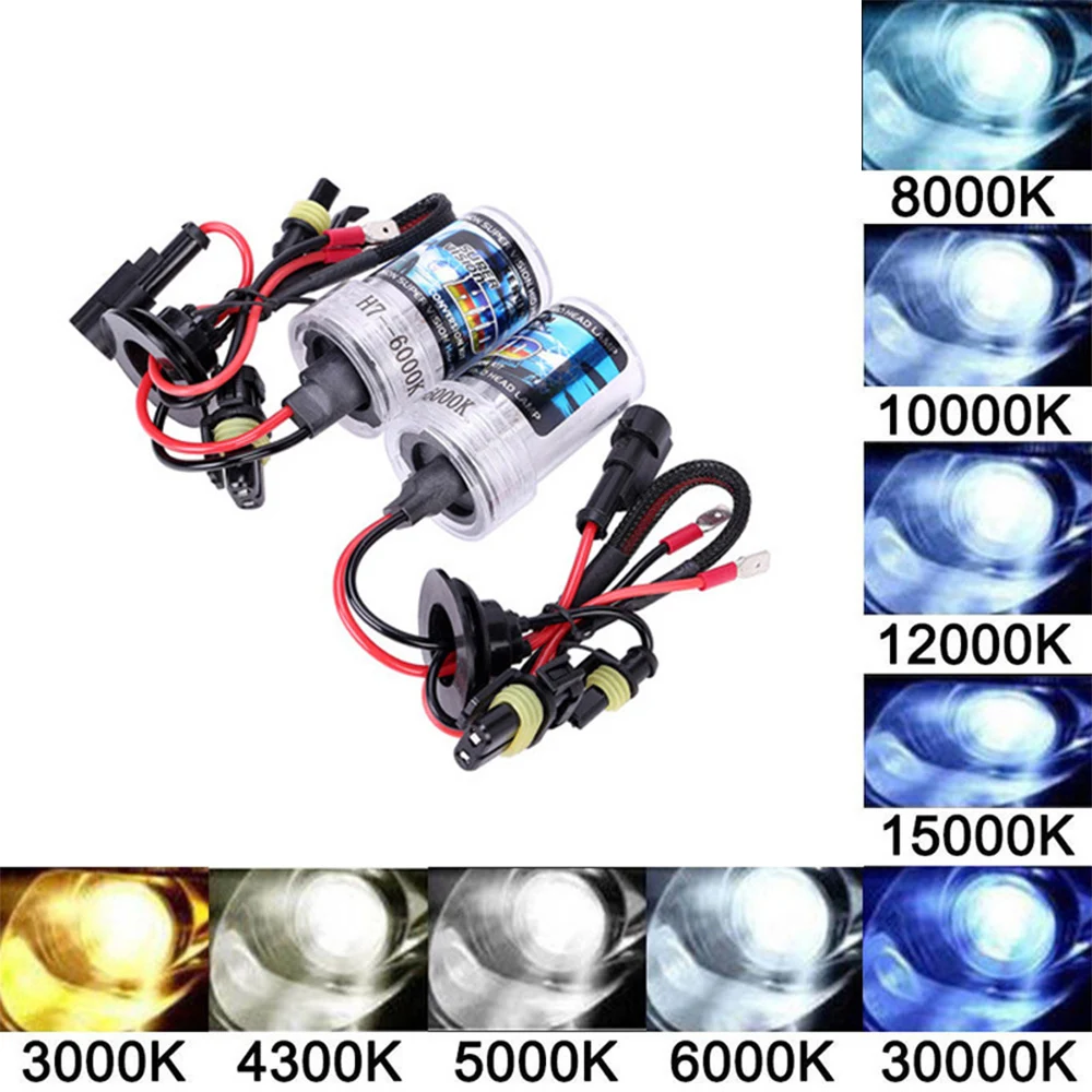 55 Вт DC 12 В тонкий балласт HID ксеноновая лампа светильник H1 H3 H7 H11 9005 9006 4300K 6000K 8000K