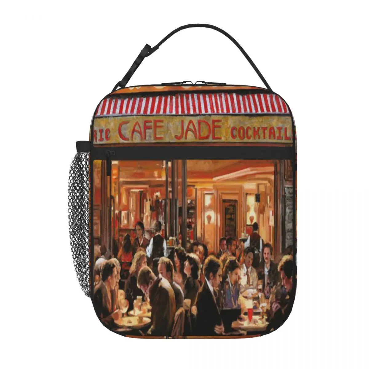 

Cafe Jade Guido Borelli Lunch Tote Picnic Lunch Box Bag Insulated Lunch Box