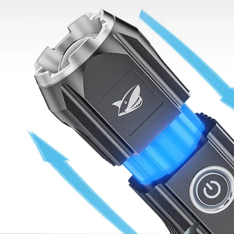 

Перезаряжаемая через USB вспышка, сильный свет, зум, светильник, тактическая вспышка, светильники, уличсветильник портативные светильники, с...