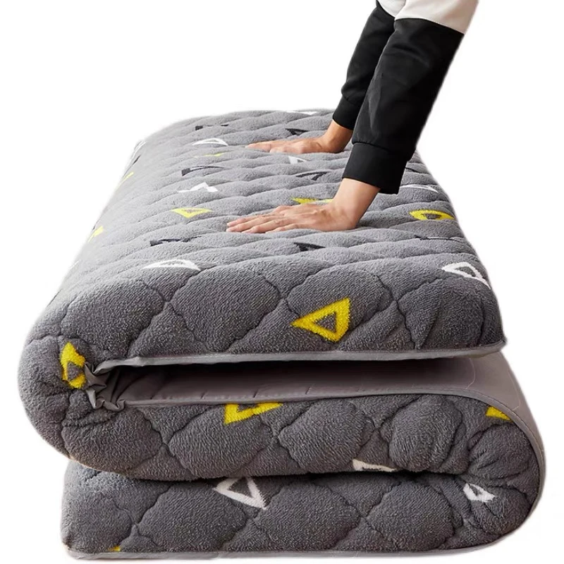 Матрас из овечьей шерсти для кровати портативный фланелевый матрас хлопка