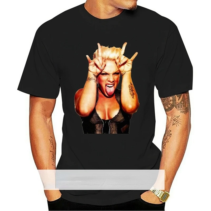 Футболка P Nk Singer с коротким рукавом круглым вырезом и принтом в виде поп-рок