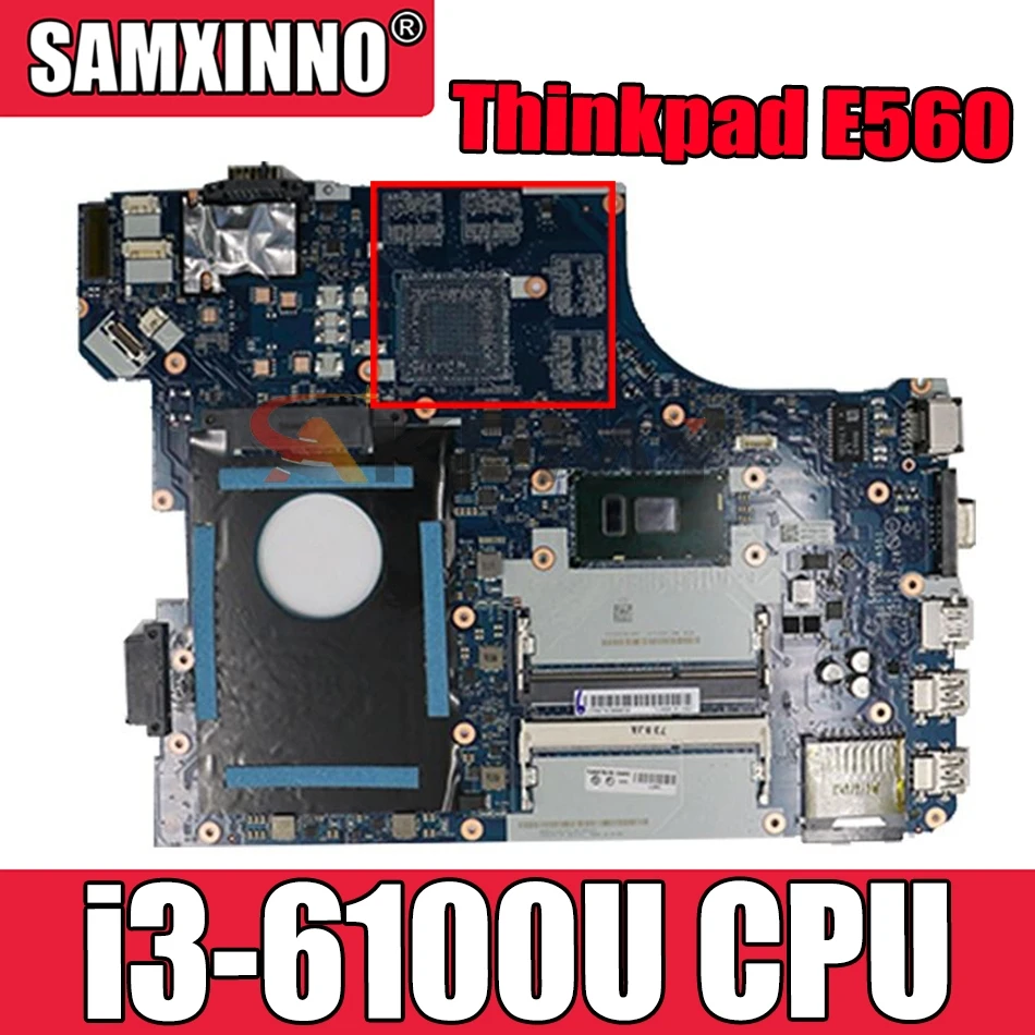 

Для Lenovo Thinkpad E560 E560C материнская плата для ноутбука BE560 NM-A561 материнская плата FRU 01AW102 CPU i3 6100U DDR3 100% тест