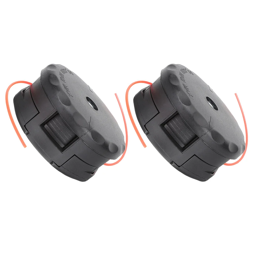 

2 Pcs Grass Head Mower Trimmer Small Lawn Automatic Plastic Round Supply
