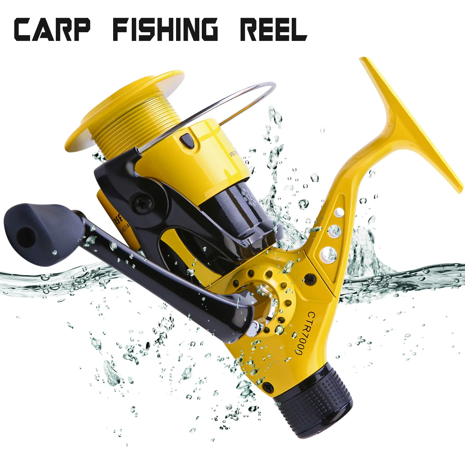 

Sougayilang Spinning Fishing Reel 2000-7000 Series 5.5:1/5.2:1 High Speed Gear Ratio Fishing Reel for Carp Fishing Pesca