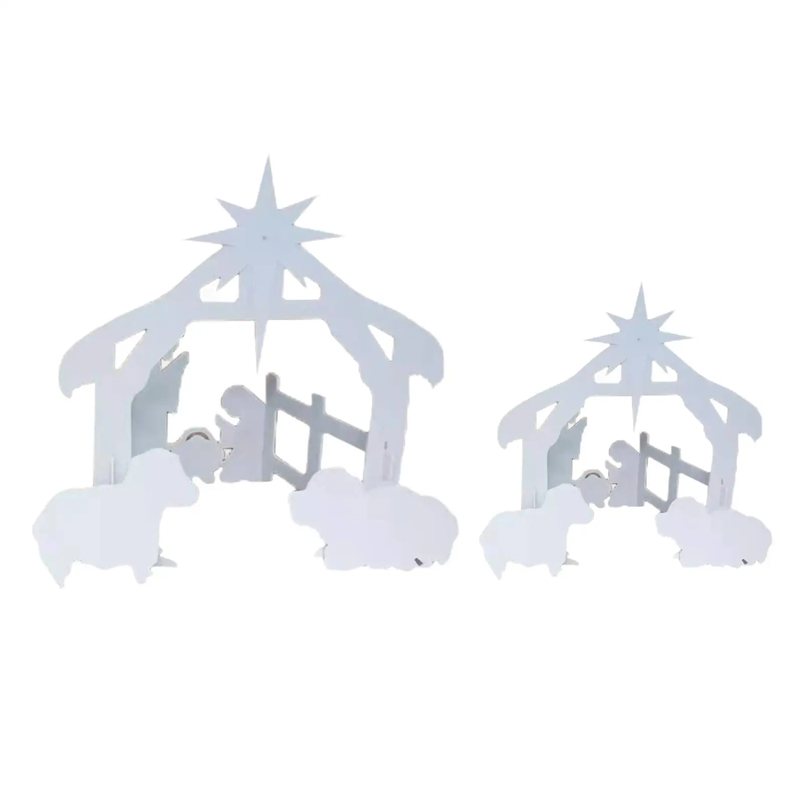 

Artificial Outdoor Nativity Scene Scene Display Christmas Yard Signs for Holiday Xmas Yard