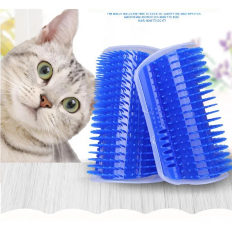 

Escova Tira Pêlos, Coçador Com Catnip Erva Do Gato Pet Parede ，Gato Massagem Brinquedo