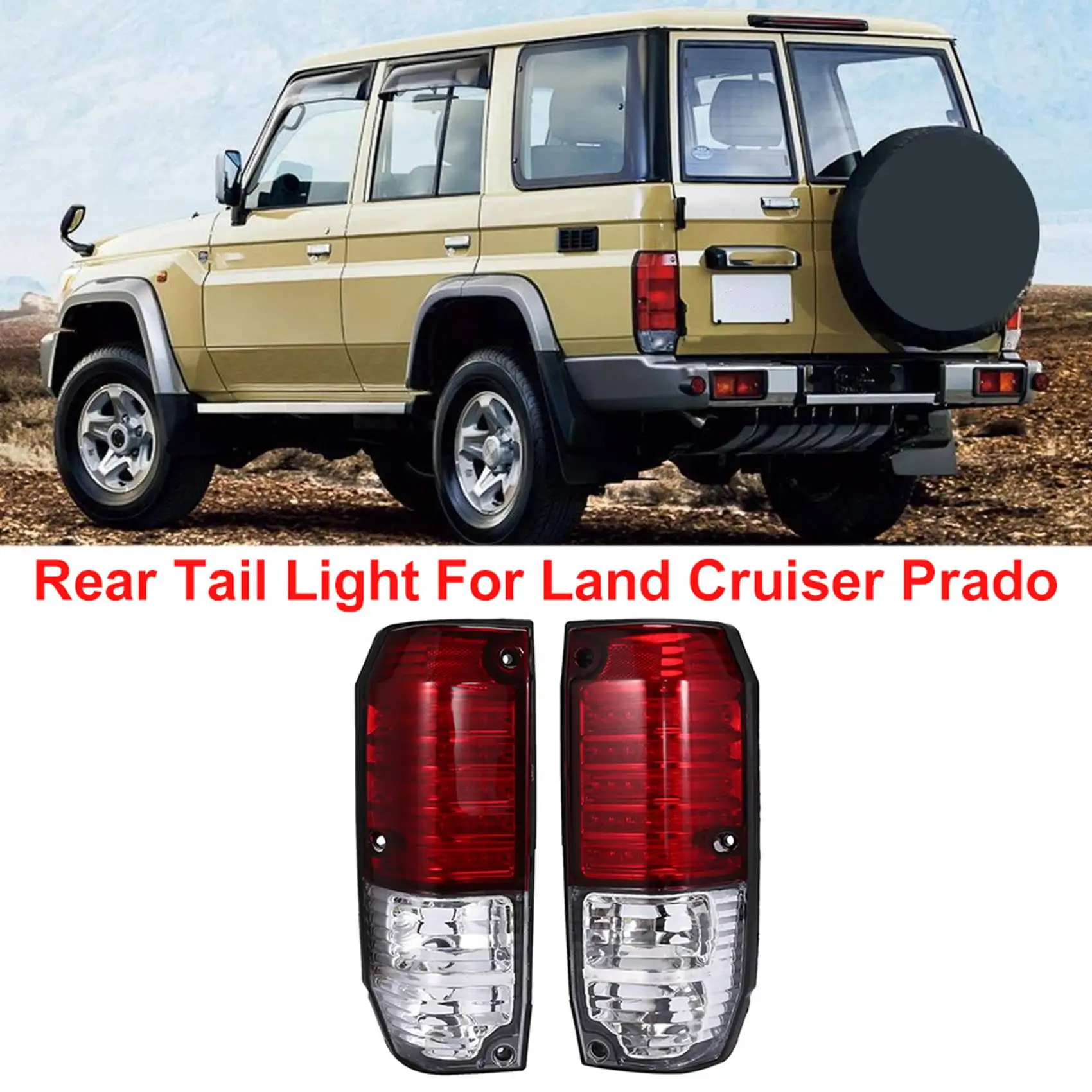 Задний фонарь автомобиля для Toyota Land Cruiser Prado LC70 LC76 LC77 LJ77 RJ77 FZJ76 GRJ76 HZJ76 4500
