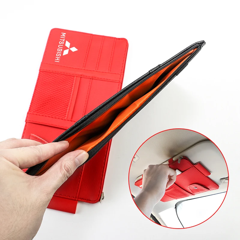 Автомобильный солнцезащитный козырек сумка для хранения карт зажим очков