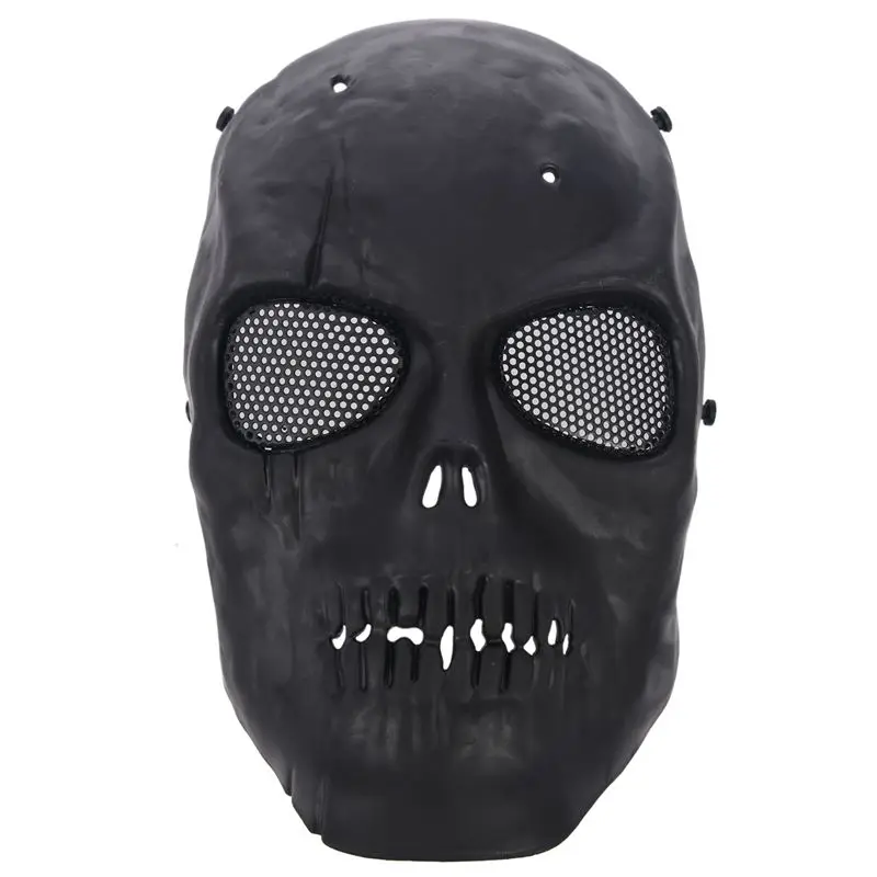 

Hot Airsoft Mask Skull Full Protective Mask - Black