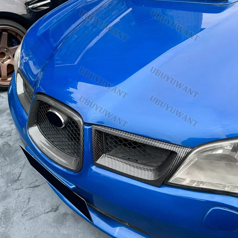 Фото Для Subaru Impreza WRX STI 9-го поколения 2006-2007: центральная решетка, передний спойлер, стабильная накладка на передний бампер, декоративный комплект с защитой от царапин №1