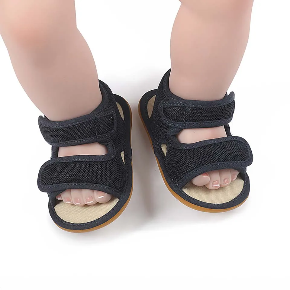 

2022 Summer Newborn Baby Girls Shoes Boys Casual Babe Sandals Baby Slippers Toddler Prewalker Infant Soft Rubber Sole Flat 0-18M