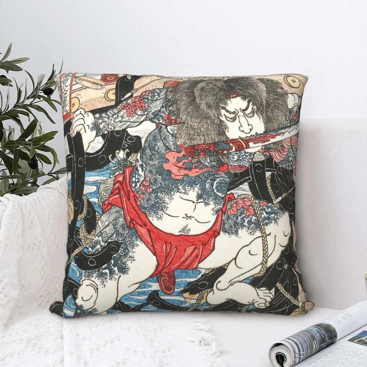 

Rori Hakucho Chojun Polyester Cushion Cover Bedroom Office Decorative Kawaii Cojines Decorativos