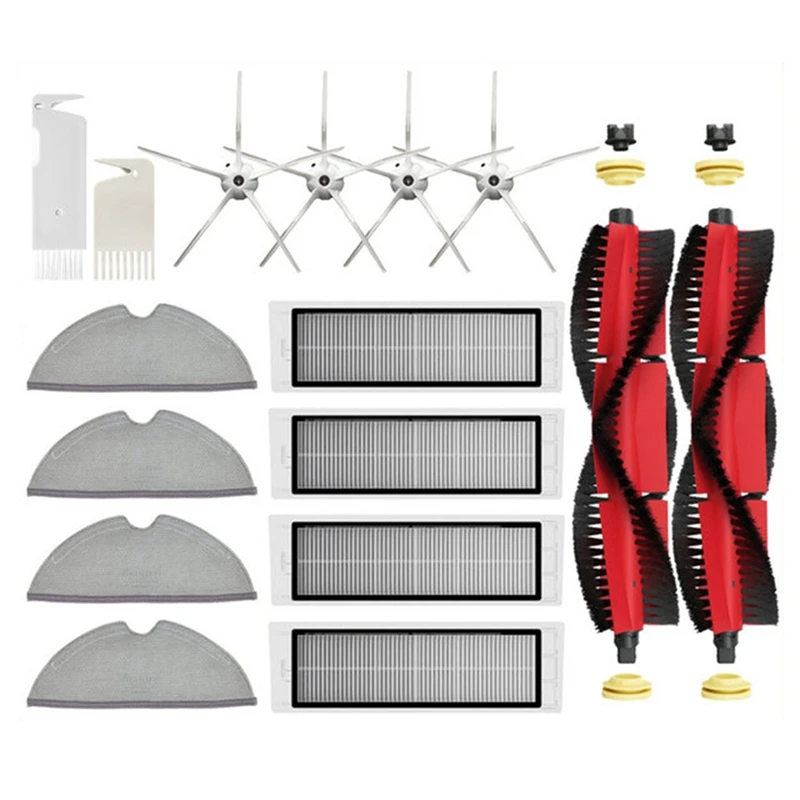 

Запчасти для пылесоса Xiaomi Roborock S5 Max S6 Maxv S6 Pure S50 S51 S55 E4 E5, фильтр НЕРА, основная и боковая щетки