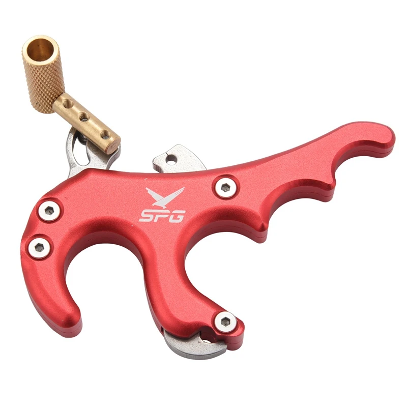 

SPG 4 Finger Bow Release Caliper Thumb Trigger Grip Compound Bow Archery Aid Hunting Accessories