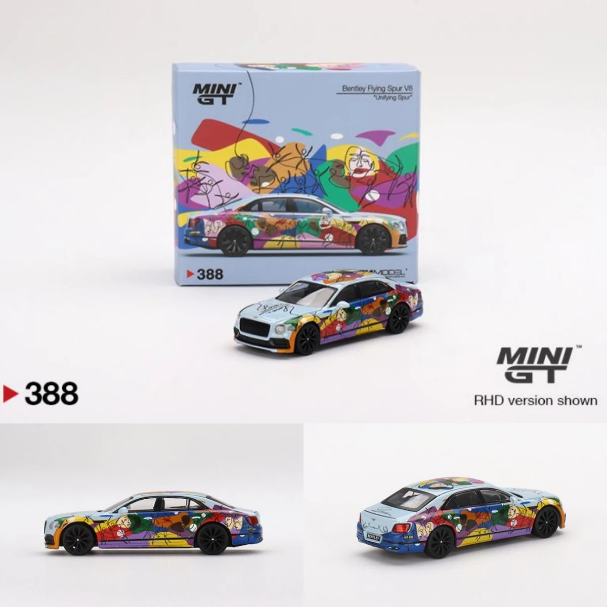 

Mini Gt 1:64 Flying Spur 8 Unifying Spur 388 Diecast Model Car