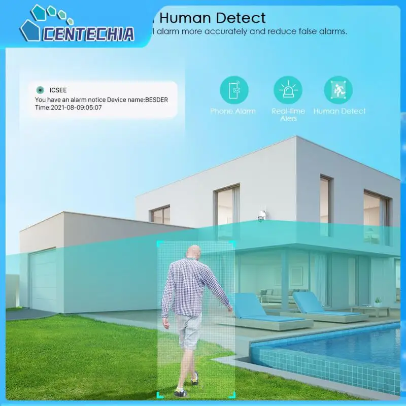 

Color Night Vision Security Camera Waterproof Auto Tracking Surveillance Cam Cctv Wireless Wifi Ip Camera Ai Human Detect 1080p