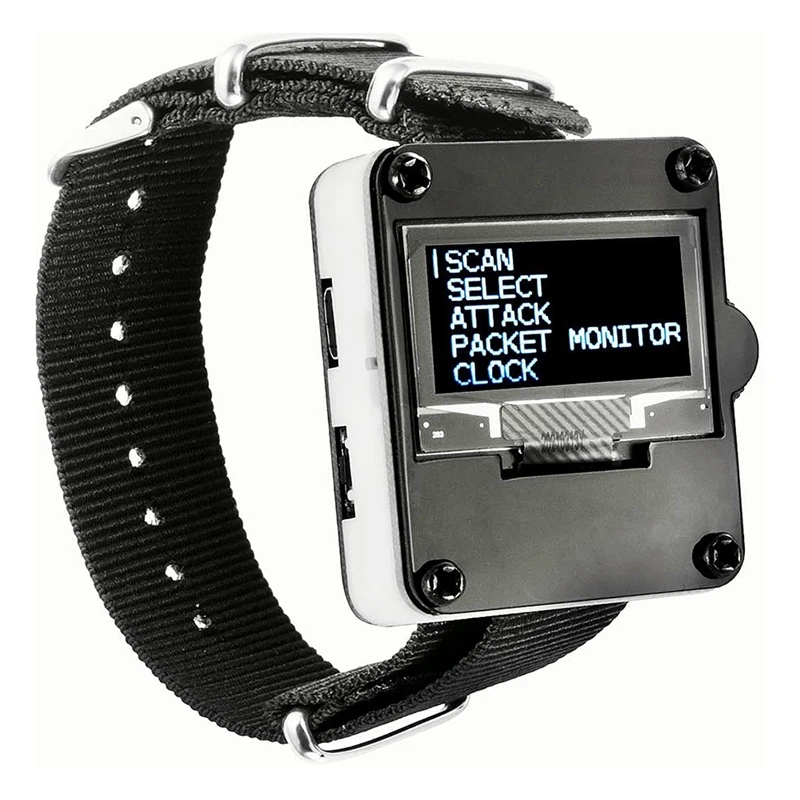 

Точечные товары, часы с Wi-Fi Deauther ESP8266, макетная плата, носимые часы с OLED тестом, набор инструментов для DSTIKE Nodemcu (White V1)