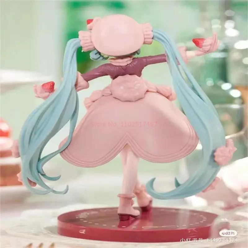 17 см натуральная аниме-фигурка Хацунэ Мику кукла Фурю клубничный шоколадный торт