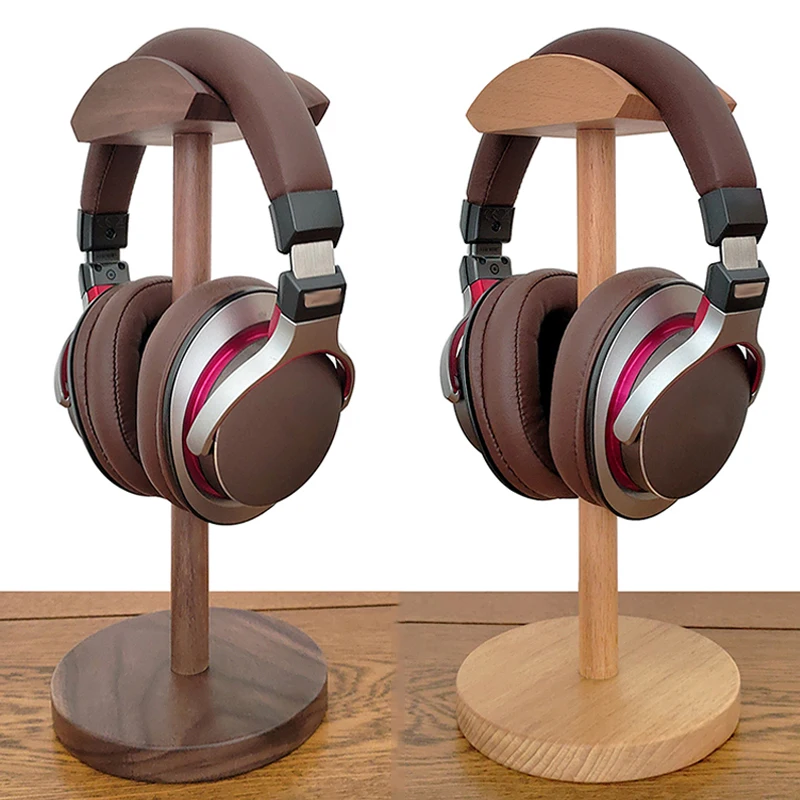 

Деревянная подставка для наушников Airpods Max из алюминиевого сплава + деревянный держатель для наушников вешалка полка для дисплея с противос...