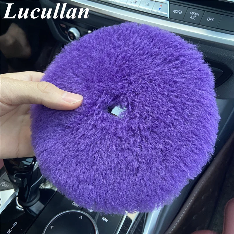 

Lucullan 150 мм шерстяная полировка наборы губок высокой плотности овечья Шерстяная накладка для полировки автомобиля