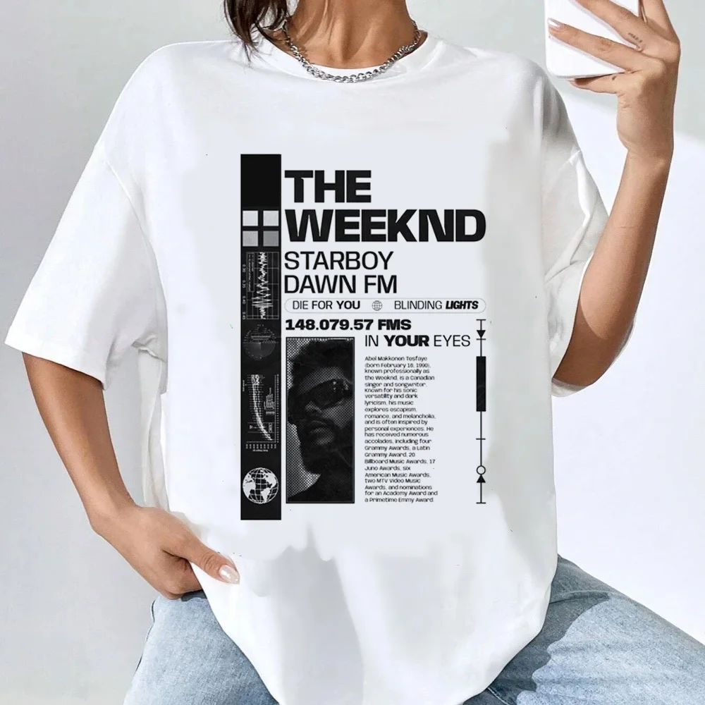 Футболки The Weeknd женские аниме поп-культура гранж Y2k панк удобные футболки с