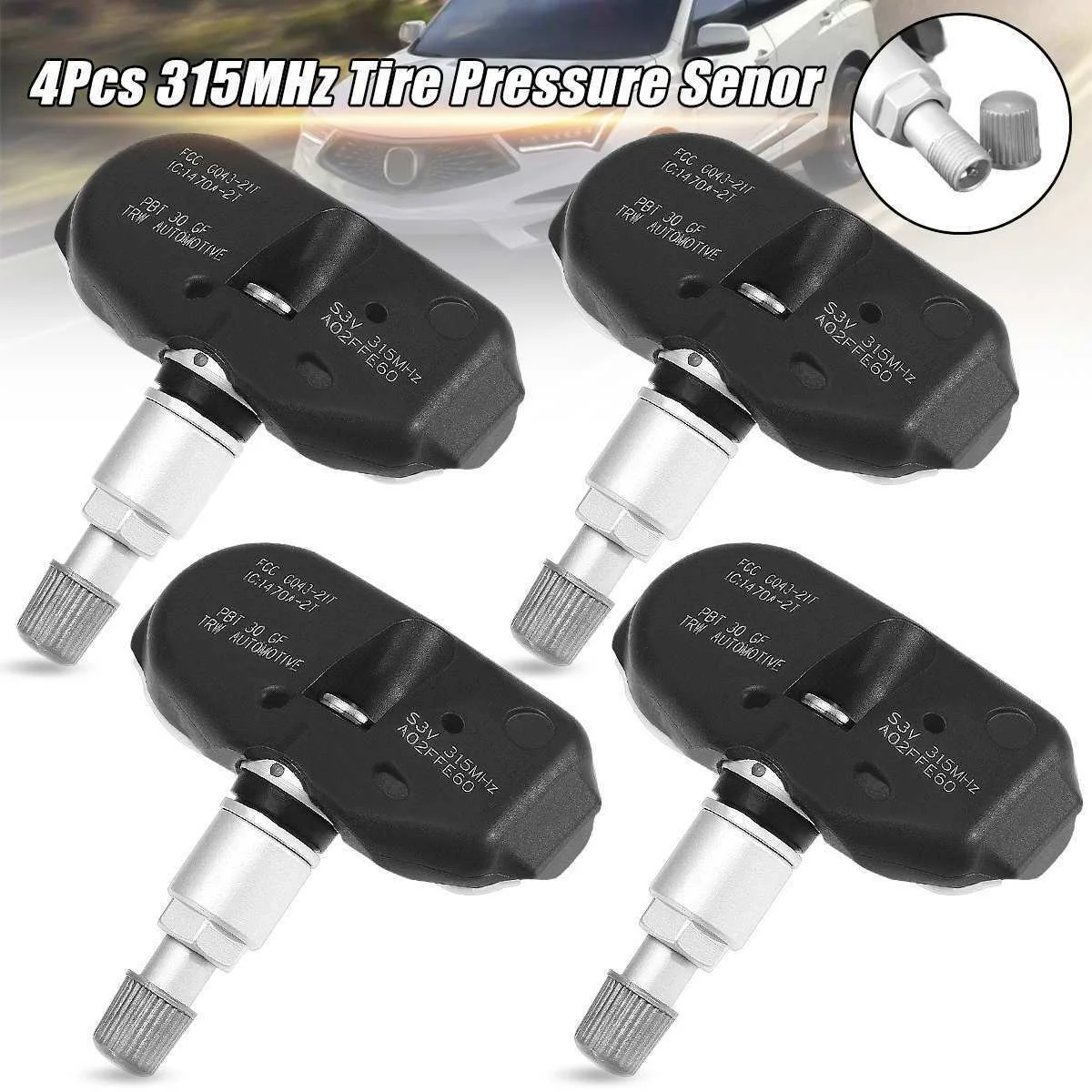 Датчик давления в шинах 4X 315 МГц система мониторинга TPMS программатор датчик для MDX