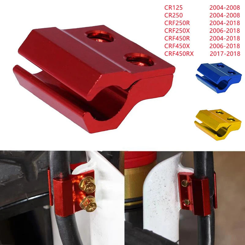 Motorcycle Brake Line Hose Clamps Holder Clamping Lines For HONDA CRF250L CRF300L/Rally CRF 125/150/250/450 R/X/RX CRF 250R 450R