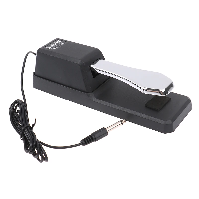 Piano Sustain Pedal 6.5 Round Socket Pedal Auxiliary Metal Polarity Reversal Resistant To Stepping Electronic Keyboards Pedal