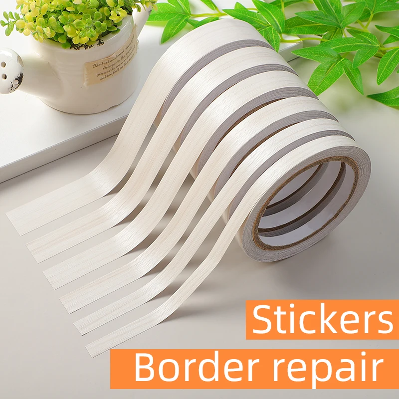 Утолщенная бежевая кедровая имитация дерева самоклеящаяся обмотка краев