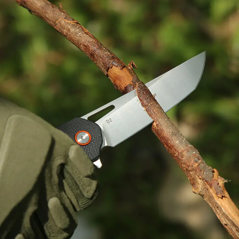 

Ножи с ручкой G10, складной карманный нож для выживания на природе D2, складной нож для повседневного использования, пешего туризма, охоты, диких приключений, инструмент для самообороны