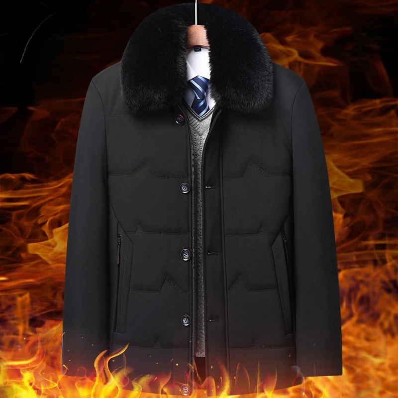 Mens Thick Warm High Quality Jackets Brand Outwear Men's Clothing Winter Men's Solid Parkas Windbreaker Fashion Coats E16