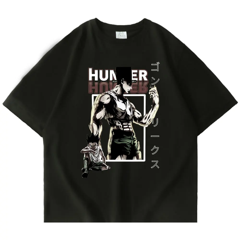 

Футболка мужская с коротким рукавом Hunter X Hunter, уличная одежда в стиле японского аниме «Ган куула», Харадзюку, Y2k