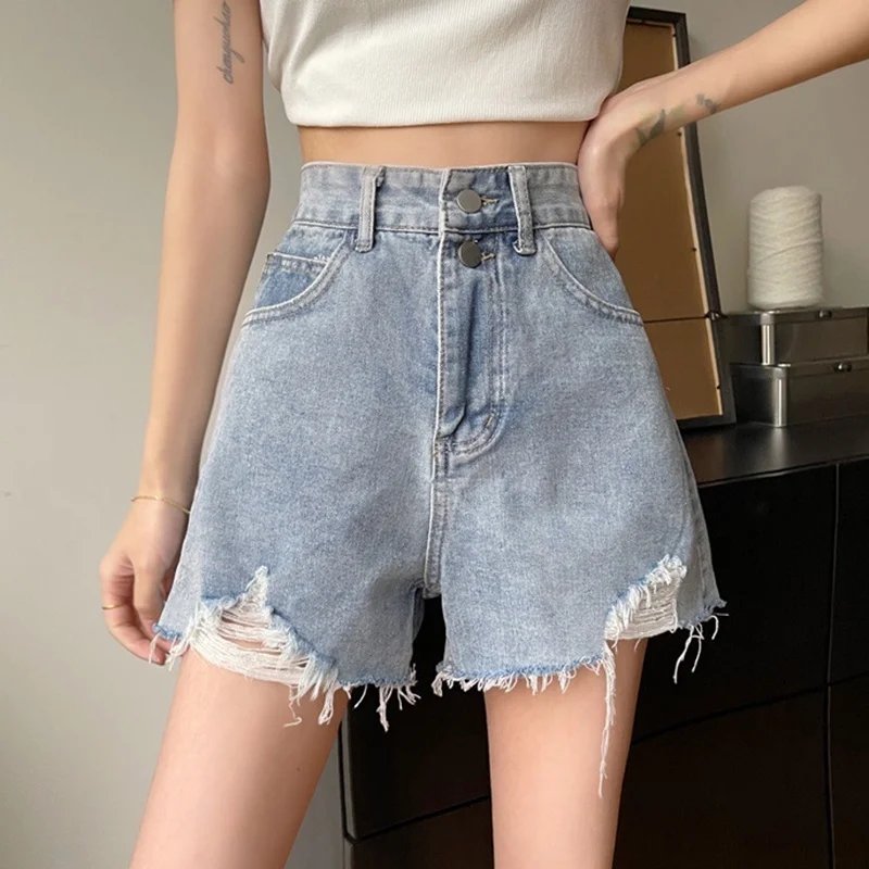 

Женские рваные джинсовые шорты