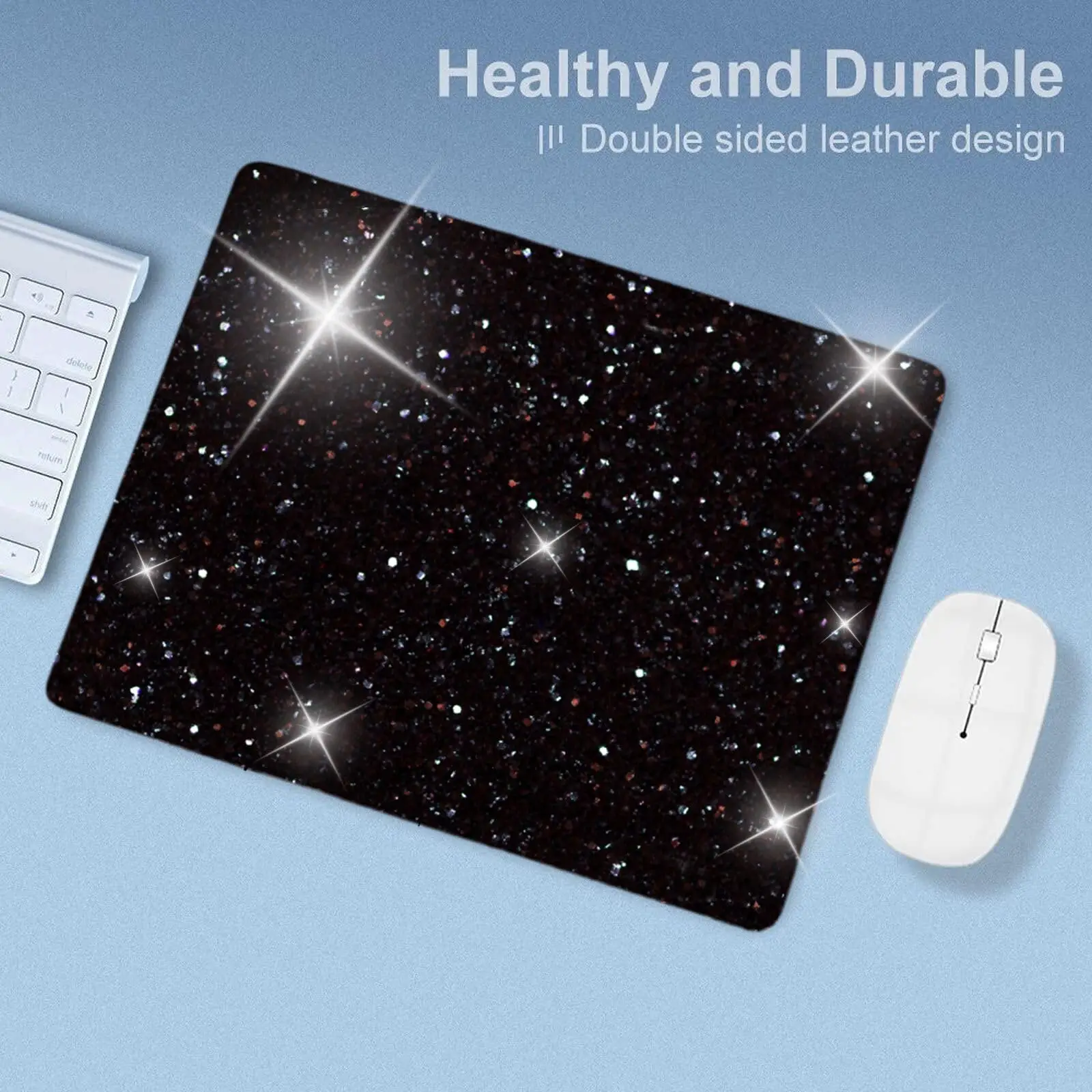 Лидер продаж квадратные коврики для мыши с яркими блестящими узорами и принтом