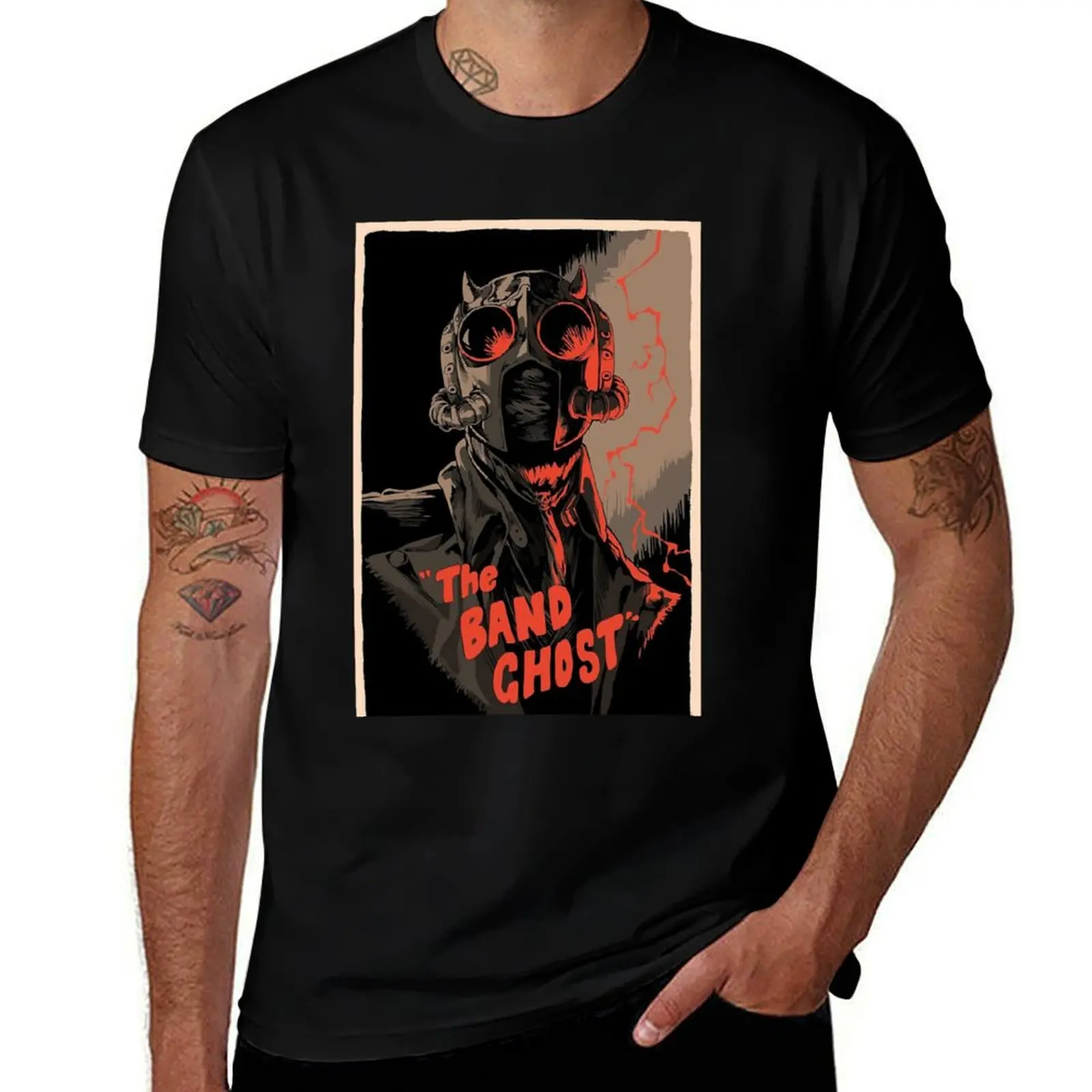 Фото Футболка Nameless Ghoul, базовая однотонная футболка с короткими рукавами №1