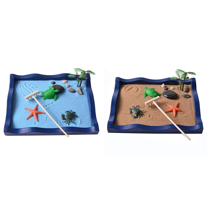 

Ocean Beach Mini Landscape Sand Table Creative Home Living Room Sand Table Decoration DIY Crafts Accessories